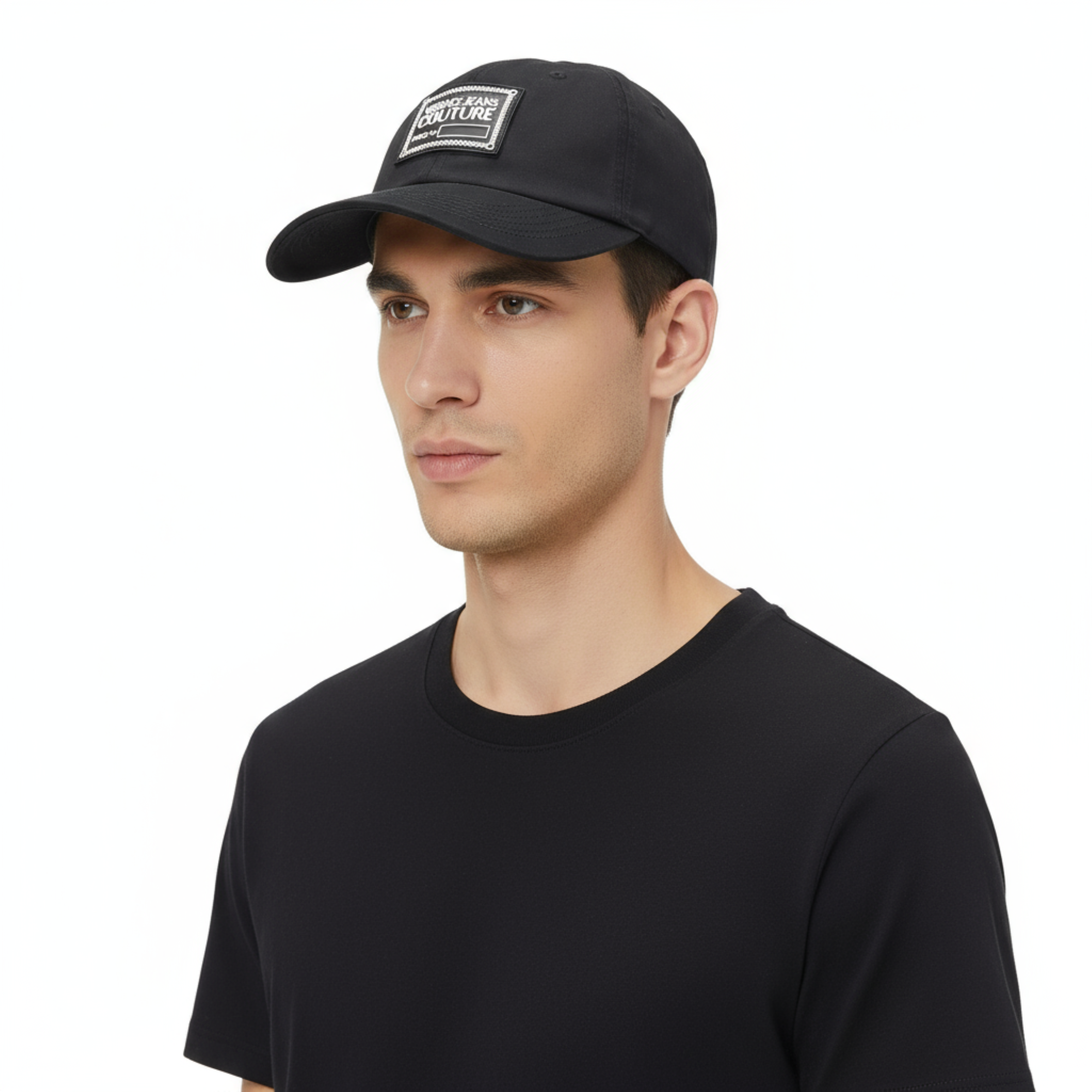 Versace Jeans Couture Black Signature Baseball Cap