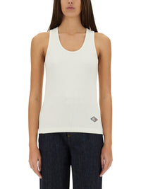 Bottega Veneta Women Ribbed Cotton Jersey Top