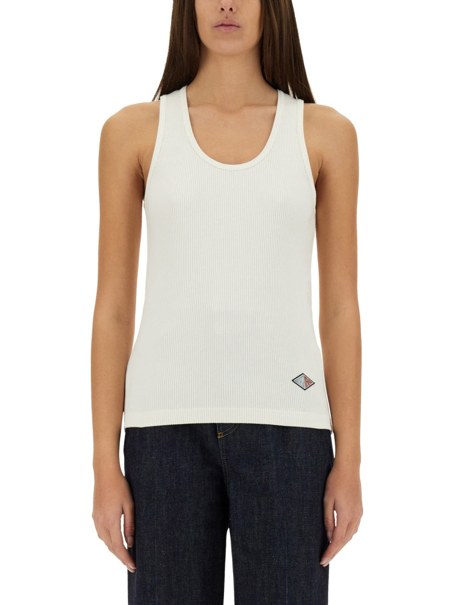 Bottega Veneta Women Ribbed Cotton Jersey Top