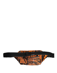 Dolce & Gabbana Dolce & Gabbana Brown Tiger Print Nylon Fanny Waist Pack Borse Men Men's Bag