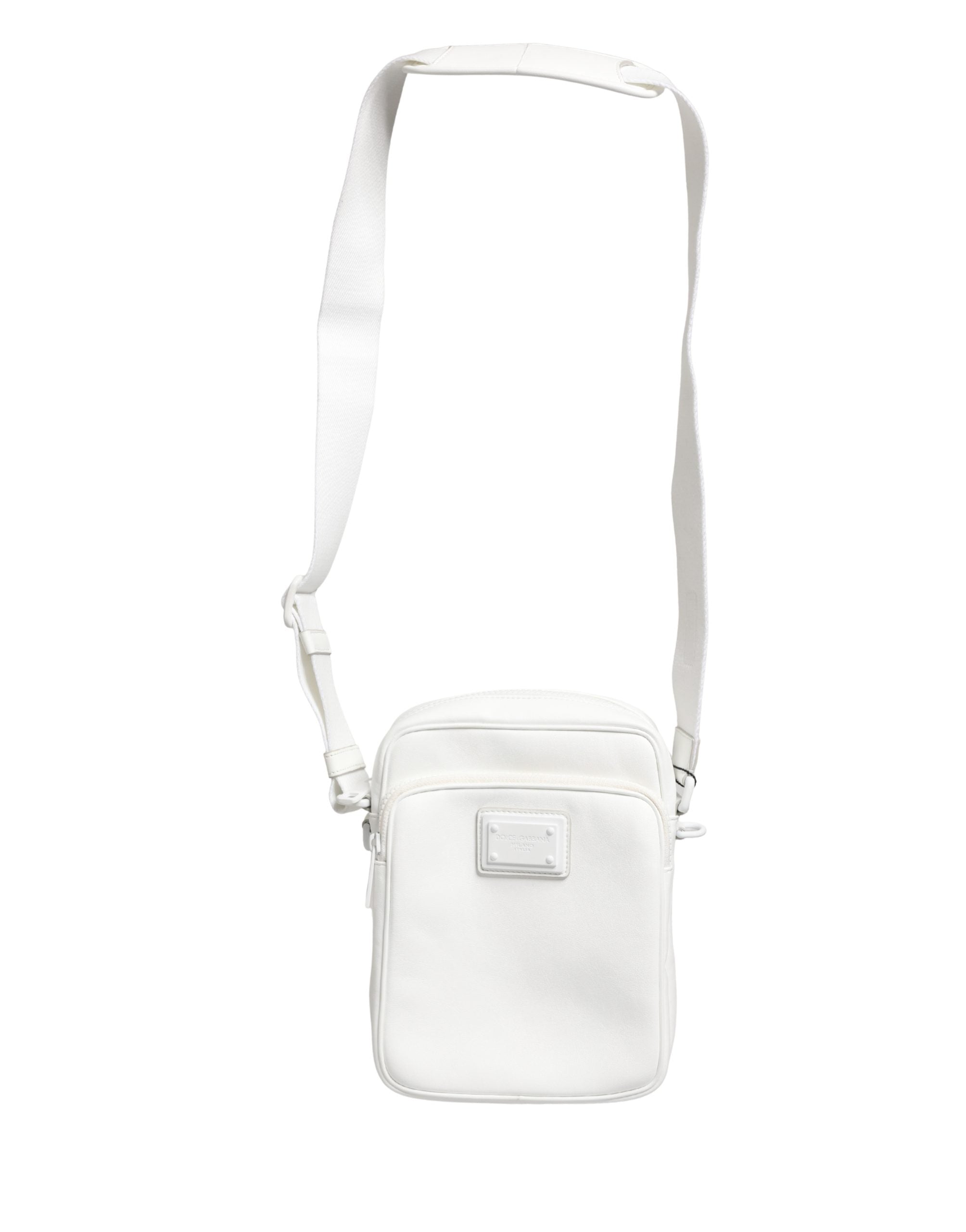Dolce & Gabbana Dolce & Gabbana White Logo Plaque Crossbody Shoulder Borse Men Men's Bag