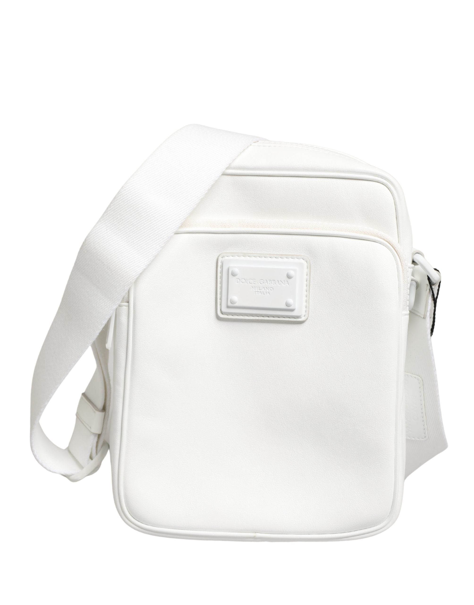 Dolce & Gabbana Dolce & Gabbana White Logo Plaque Crossbody Shoulder Borse Men Men's Bag