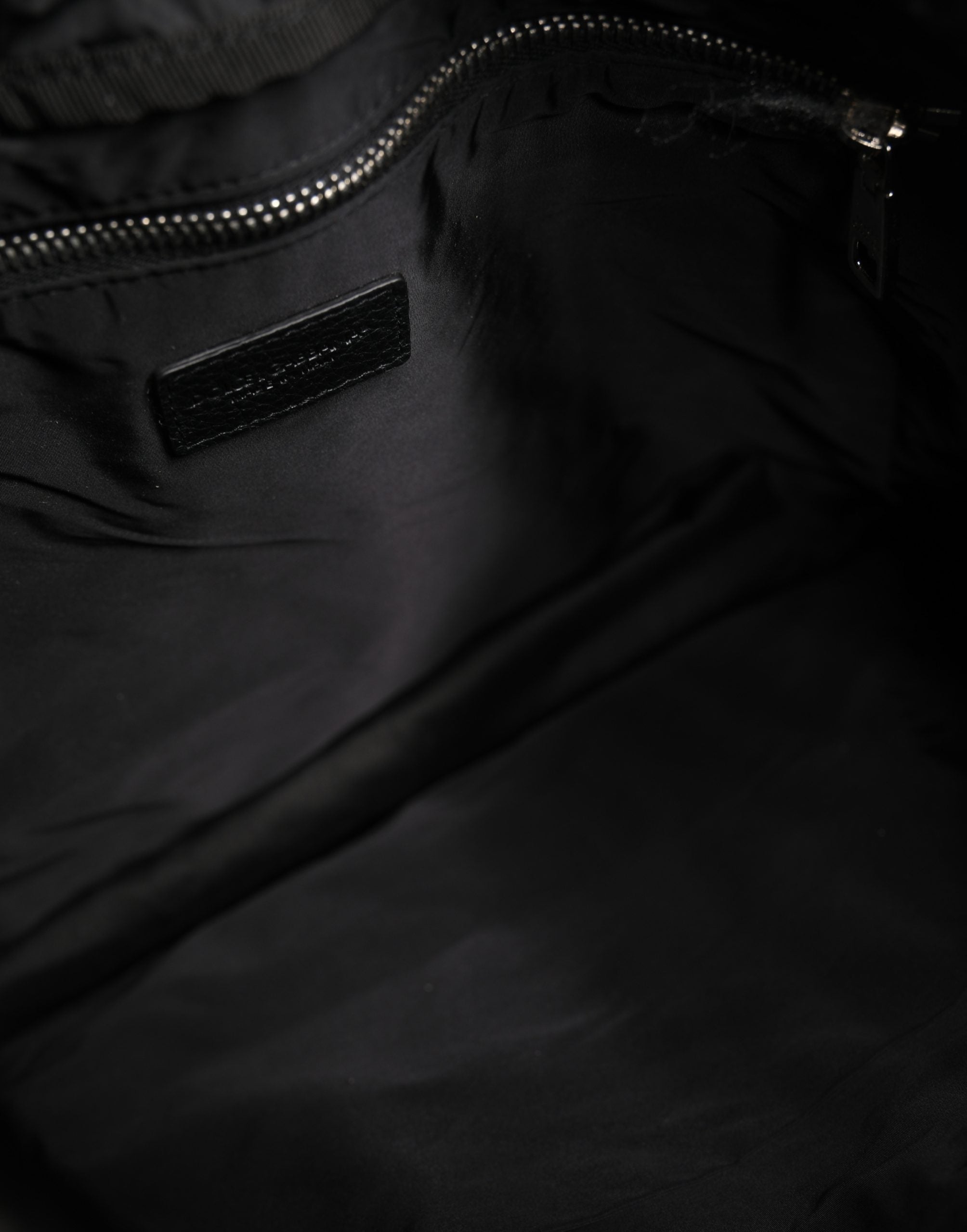 Dolce & Gabbana Dolce & Gabbana Black White Striped Polyester Drawstring Backpack Men Men's Bag