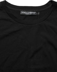 Dolce & Gabbana Dolce & Gabbana Black Wool Crew Neck Short Sleeves Men Women's T-shirt