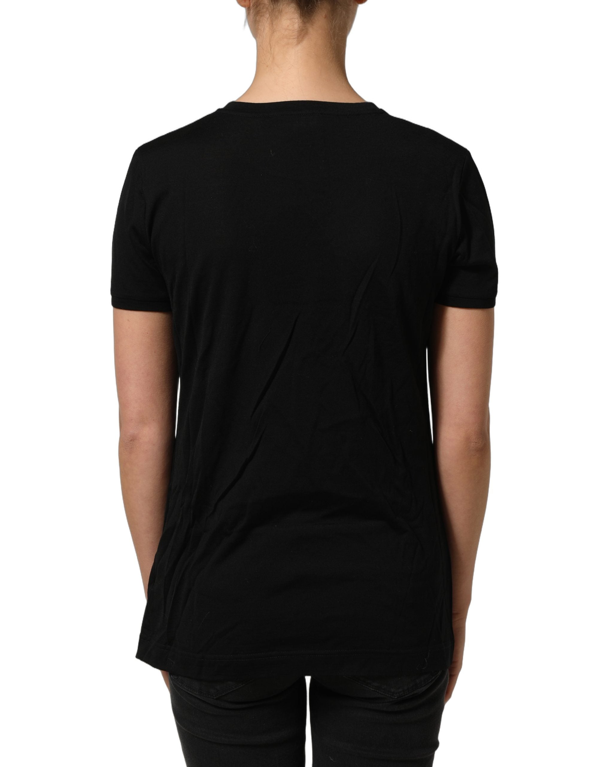 Dolce & Gabbana Dolce & Gabbana Black Wool Crew Neck Short Sleeves Men Women's T-shirt