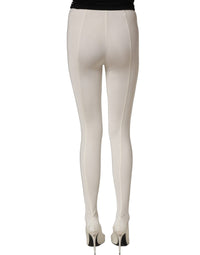 Dolce & Gabbana Dolce & Gabbana White High Heels Pumps Jersey Tights Women's Shoes