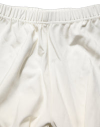 Dolce & Gabbana Dolce & Gabbana White High Heels Pumps Jersey Tights Women's Shoes
