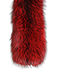 Dolce & Gabbana Dolce & Gabbana Red Fox Fur Neck Wrap Warmer Winter Women's Scarf
