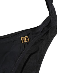 Dolce & Gabbana Black Cutout Logo One Piece Swimsuit Women's Swimwear