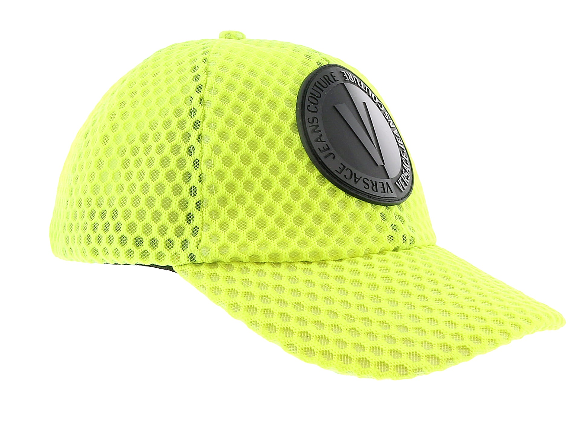 Versace Jeans Couture Neon Yellow Medallion Baseball Cap