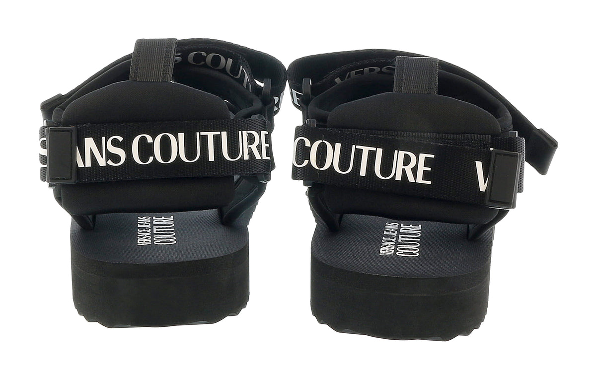 Versace Jeans Couture Versace Jeans Couture Black Signature Strap Trek Fashion Sandal