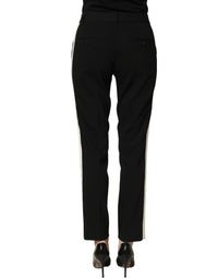 Dolce & Gabbana Dolce & Gabbana Black HighWaist Straight Dress Trouser Women's Pants