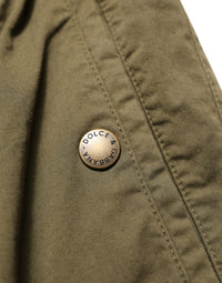Dolce & Gabbana Dolce & Gabbana Olive Green High Waist Cargo Trouser Women's Pants