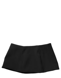 Dolce & Gabbana Dolce & Gabbana Black Wool A-line Low Waist Mini Women Women's Skirt