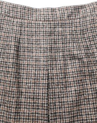 Dolce & Gabbana Brown Tweed High Waist A-line Mini Women's Skirt