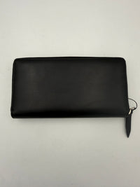 Gucci Gucci GUCCI Zip Black Front Logo Embossed  Wallet (Pre-Loved)