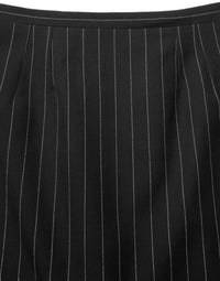 Dolce & Gabbana Dolce & Gabbana Black Pinstriped HighWaist Pencil Cut Women's Skirt