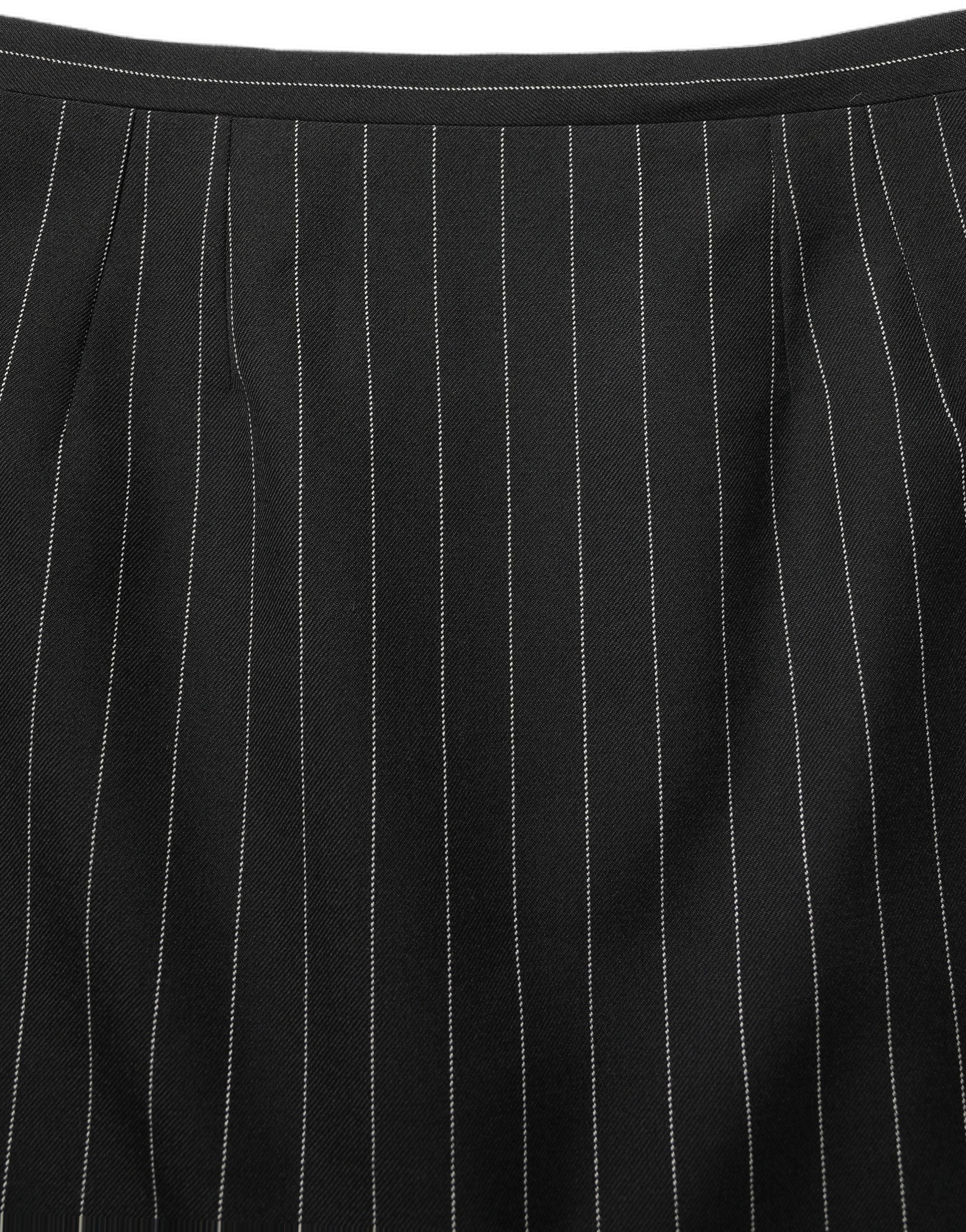 Dolce & Gabbana Dolce & Gabbana Black Pinstriped HighWaist Pencil Cut Women's Skirt