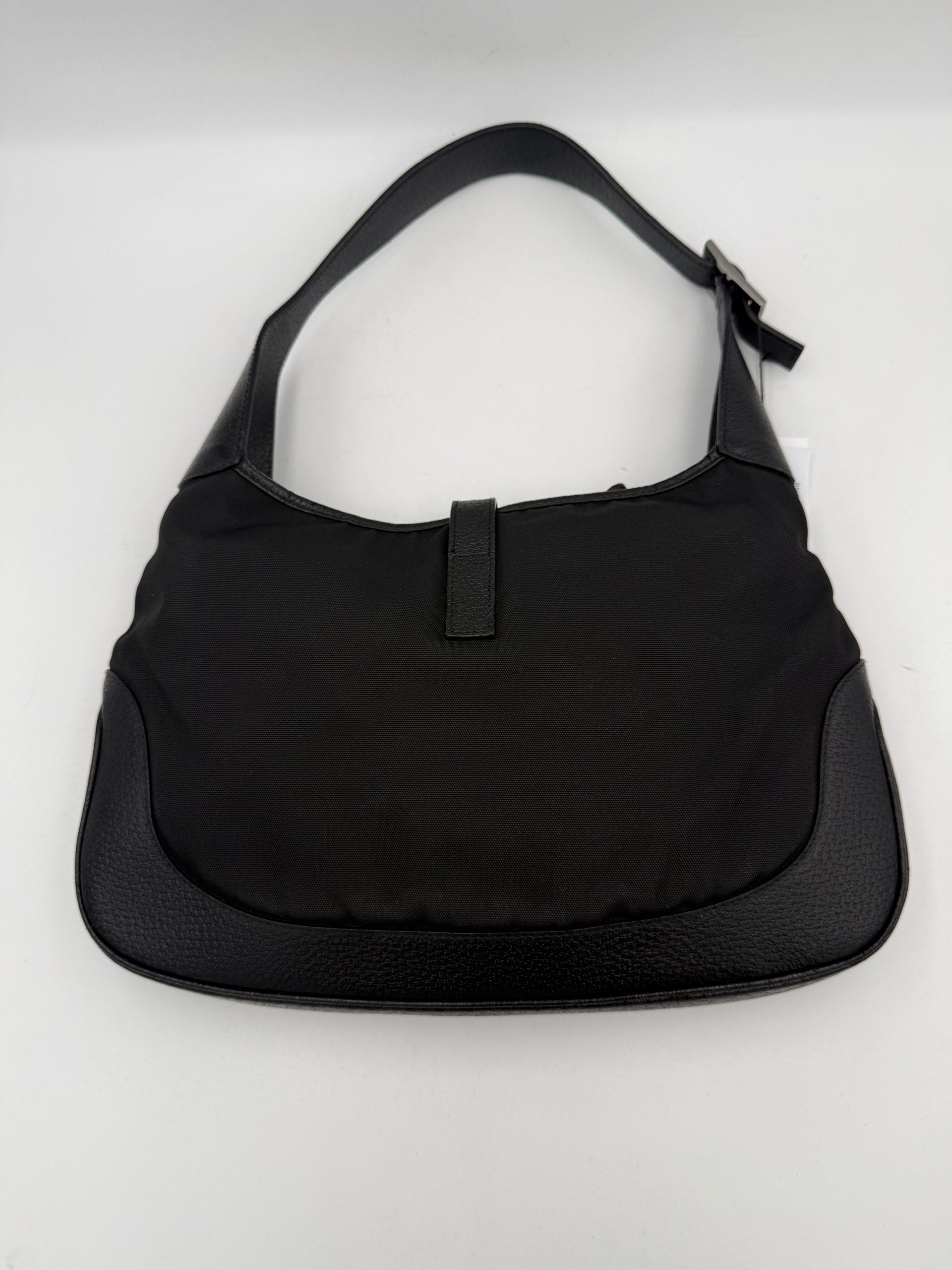 Gucci Gucci GUCCI JACKIE Leather and Canvas  Handbag (Authentic Pre-Loved)