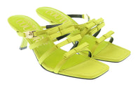 Versace Jeans Couture Stappy Mid Heel Bow Sandals-