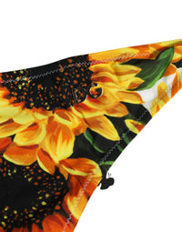 Dolce & Gabbana Yellow Nylon Sunflower Bikini Bottom Women's Swimwear