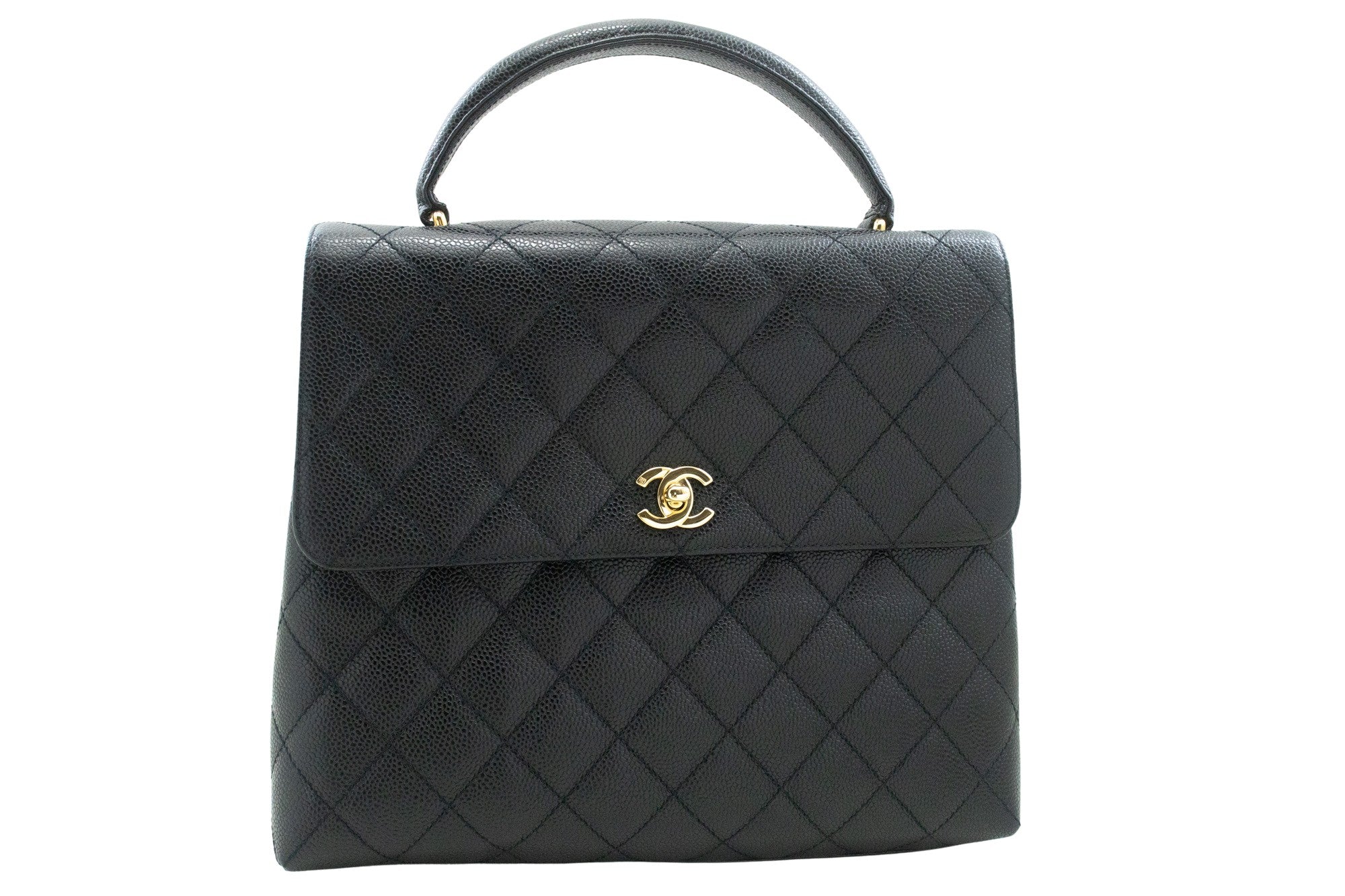 Chanel Black Leather Shoulder Bag (Pre-Owned) OS Black