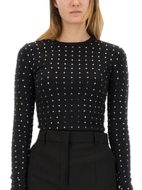Sportmax Women "Negus" Top With Crystals
