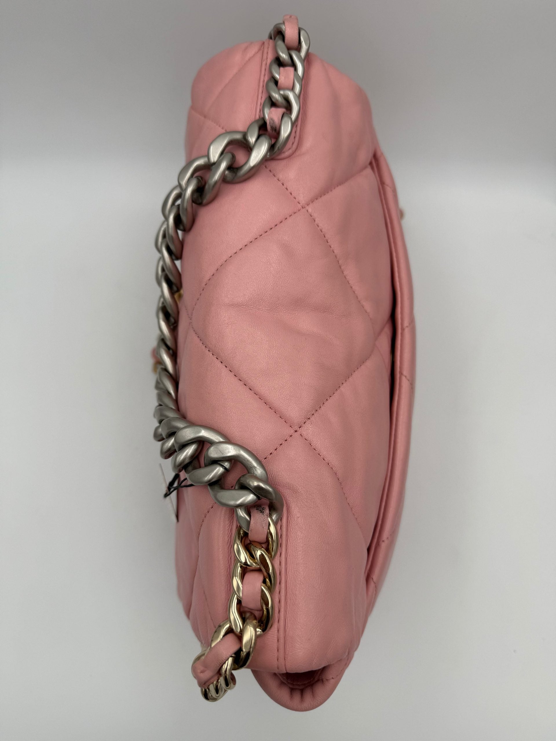 Chanel Chanel CHANEL 19 Medium Pink Women's Handbag (Authentic Pre-Loved)