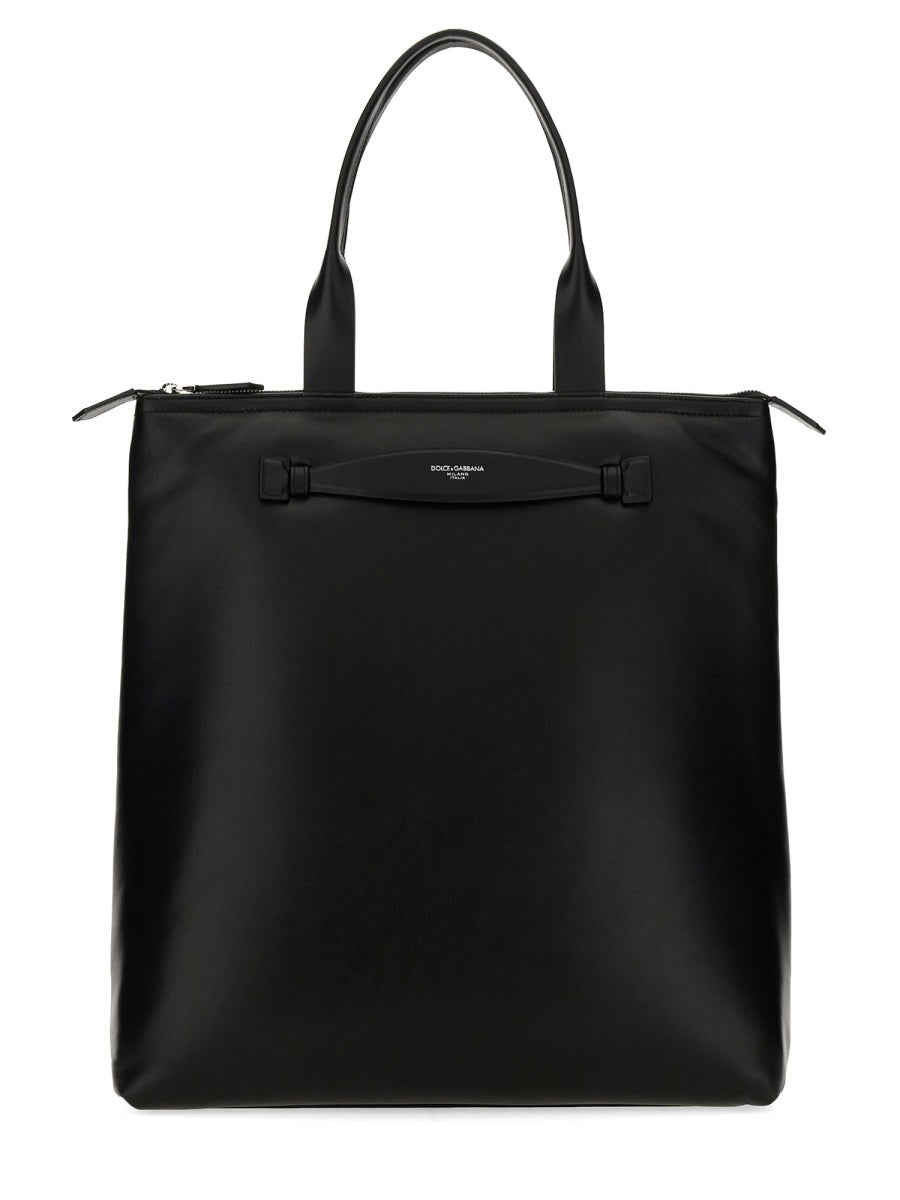 Dolce & Gabbana Men Leather Shopping Bag