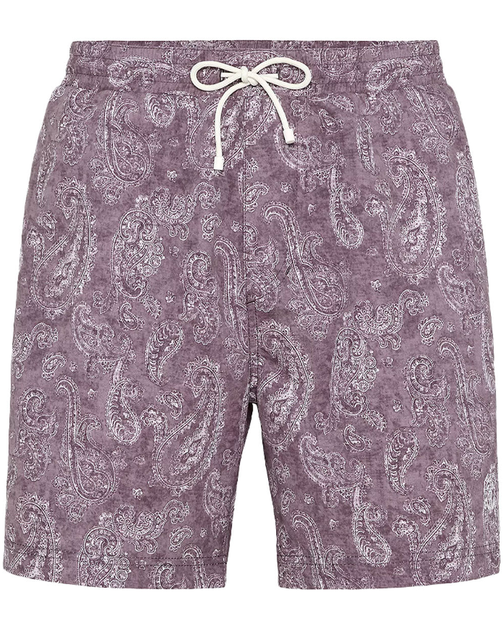 Brunello Cucinelli Washed Paisley Print Drawstring Swim Shorts