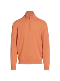 BRUNELLO CUCINELLI MEN'S SWEATER IN ORANGE