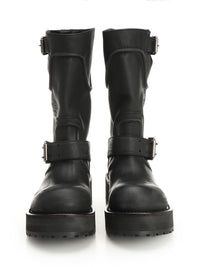 Balenciaga Women "Venom" Leather Boots