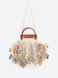 Longchamp Longchamp Women `Le Pliage Filet Camo` Large Mesh Bag