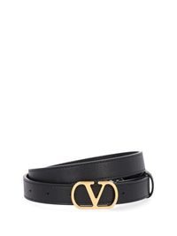 Valentino Garavani Valentino Garavani Women Vlogo Signature Leather Belt