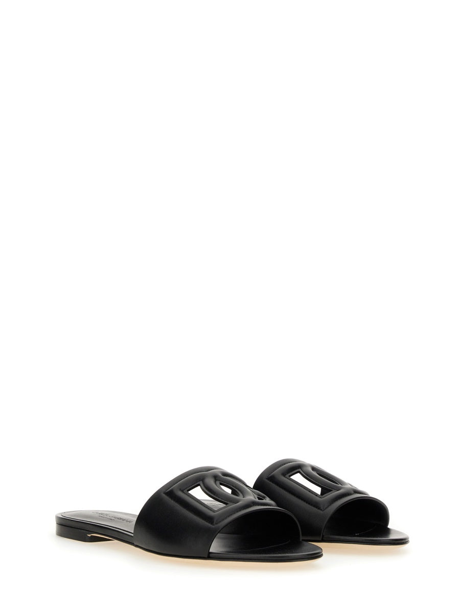 Dolce & Gabbana Women Sandalo Slide Con Logo