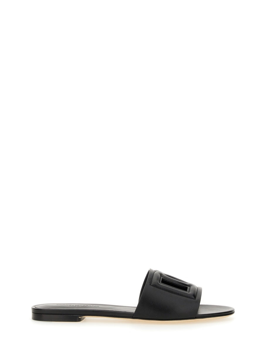 Dolce & Gabbana Women Sandalo Slide Con Logo