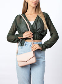 Cavalli Class MESSINA Powder Pink Small Envelope Crossbody bag