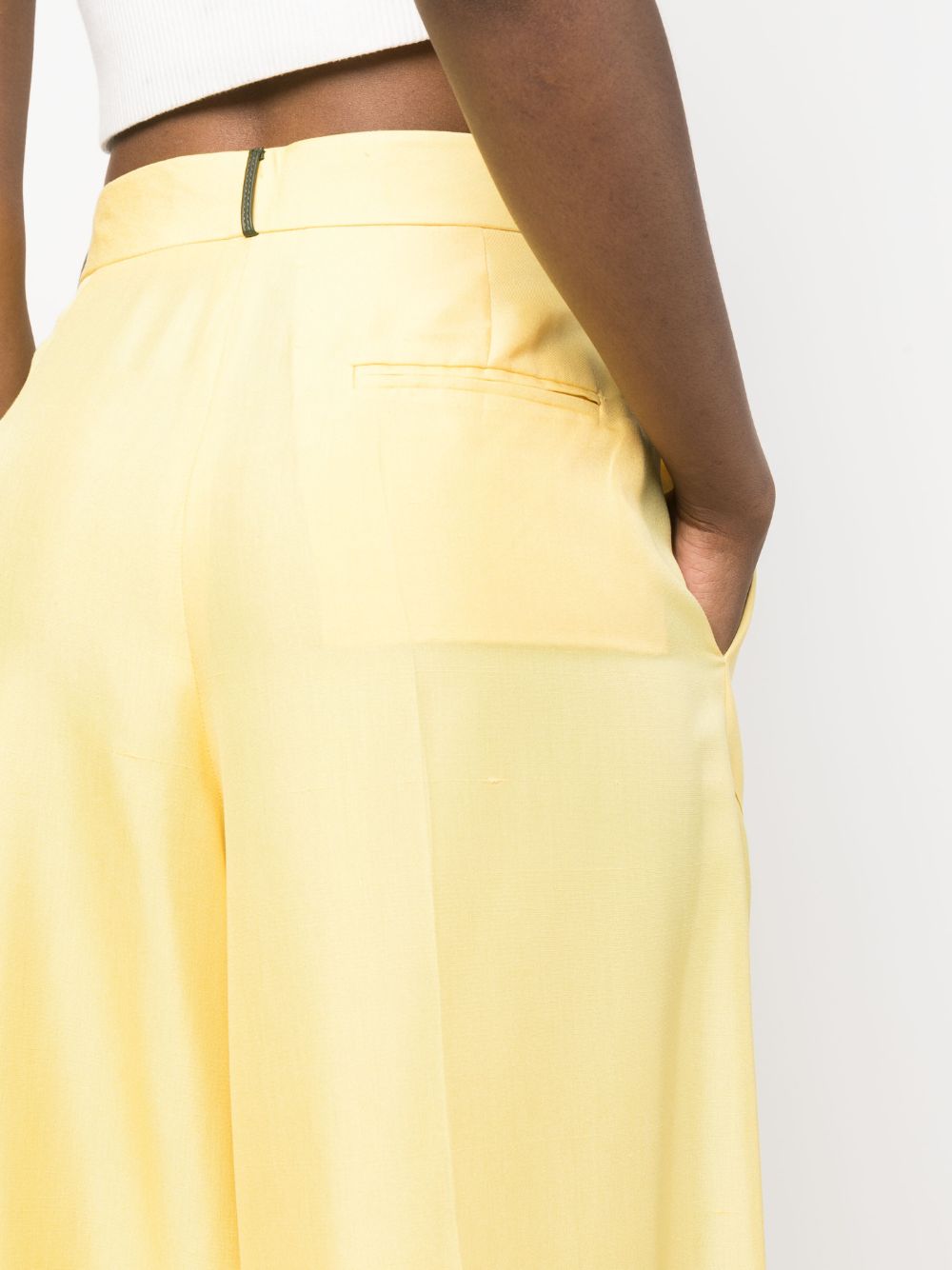Bally Women's Trousers Yellow