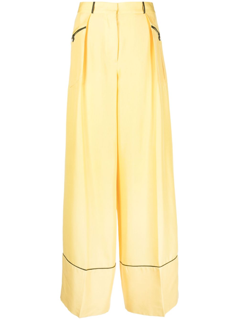 Bally Women's Trousers Yellow