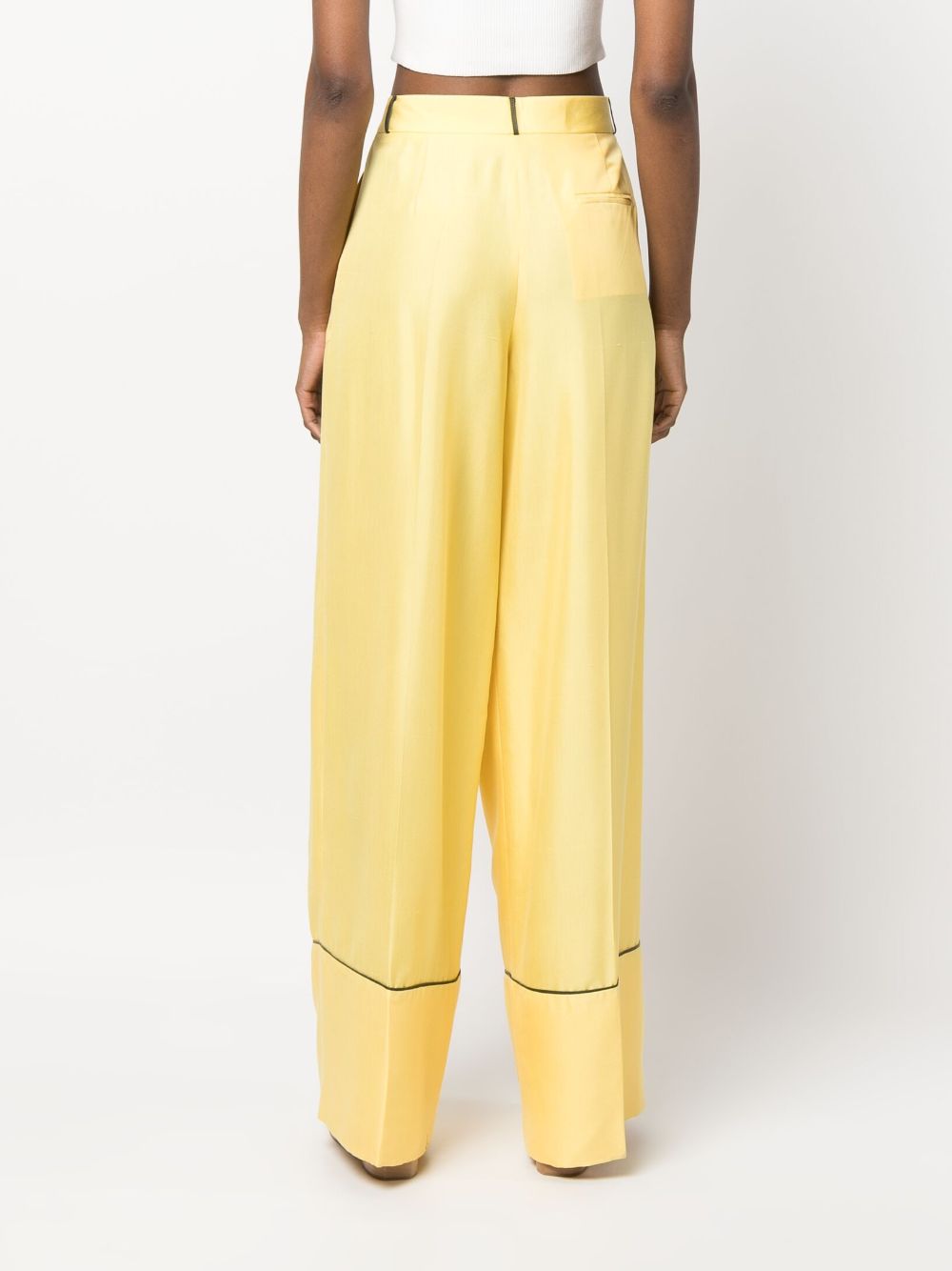 Bally Women's Trousers Yellow