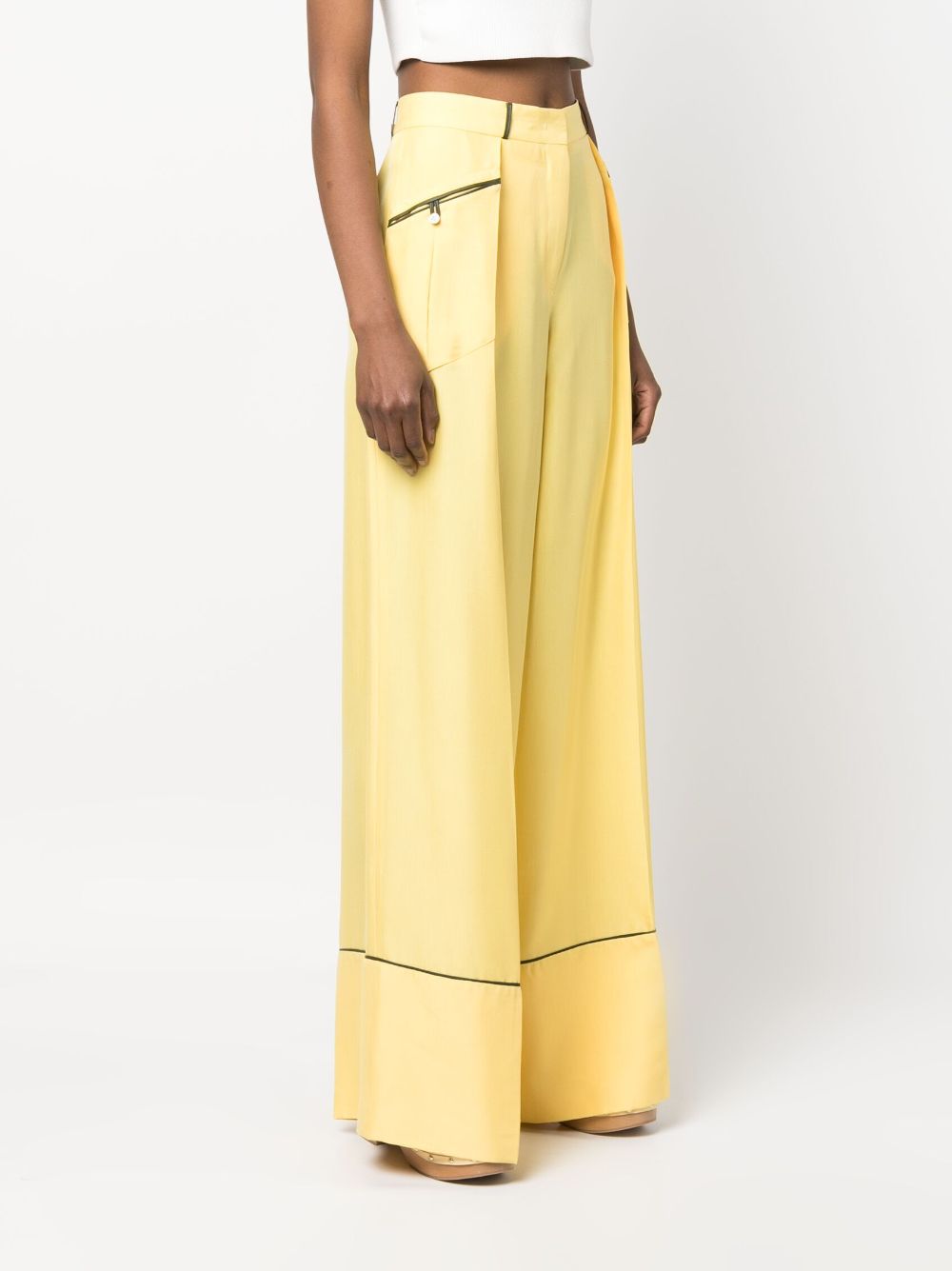 Bally Women's Trousers Yellow