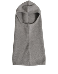 Dolce & Gabbana Dolce & Gabbana Men Grey Wool Ribbed Knit Balaclava Wrap One Size Men's Hat