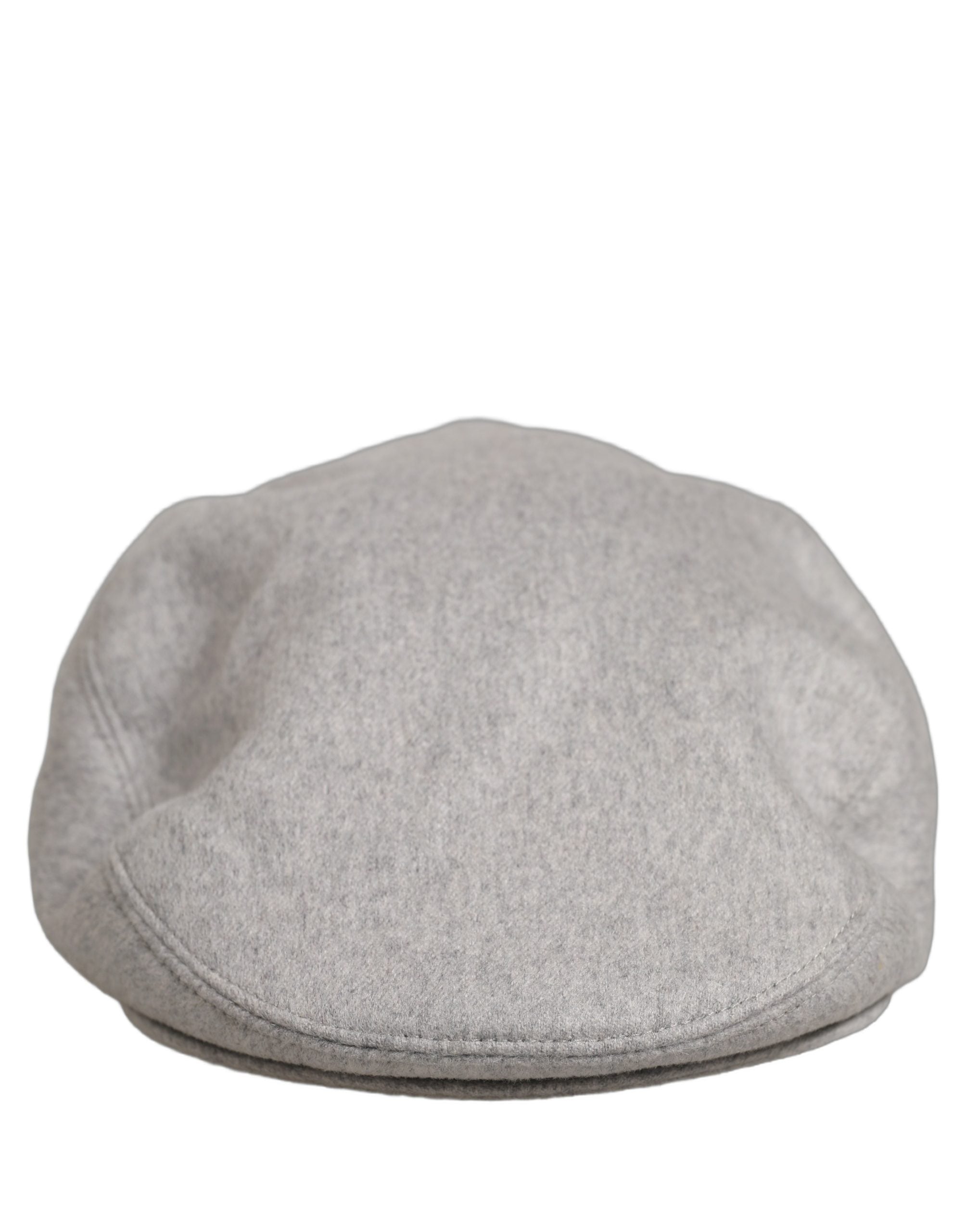 Dolce & Gabbana Dolce & Gabbana Men Light Grey Cashmere Newsboy Cabbie Cap Men's Hat