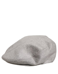 Dolce & Gabbana Dolce & Gabbana Men Light Grey Cashmere Newsboy Cabbie Cap Men's Hat