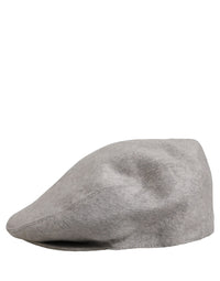Dolce & Gabbana Dolce & Gabbana Men Light Grey Cashmere Newsboy Cabbie Cap Men's Hat