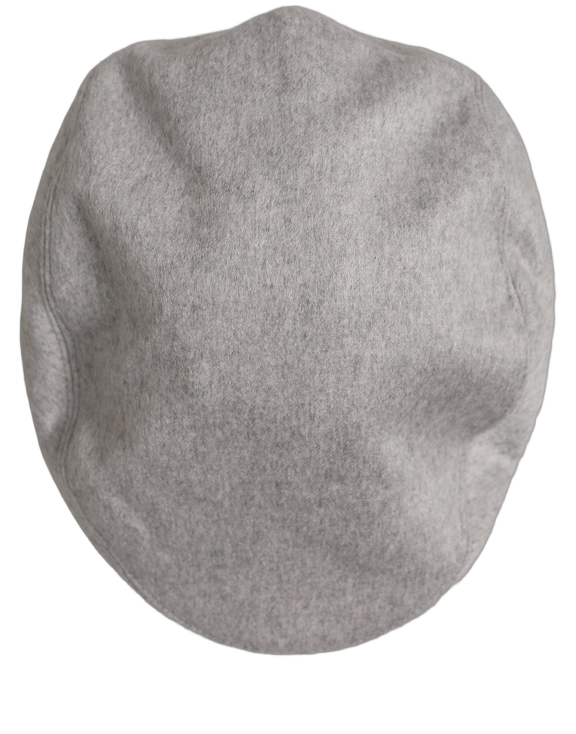 Dolce & Gabbana Dolce & Gabbana Men Light Grey Cashmere Newsboy Cabbie Cap Men's Hat