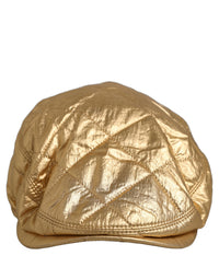 Dolce & Gabbana Dolce & Gabbana Men Gold Wide Quilted Newsboy Capello Men's Hat