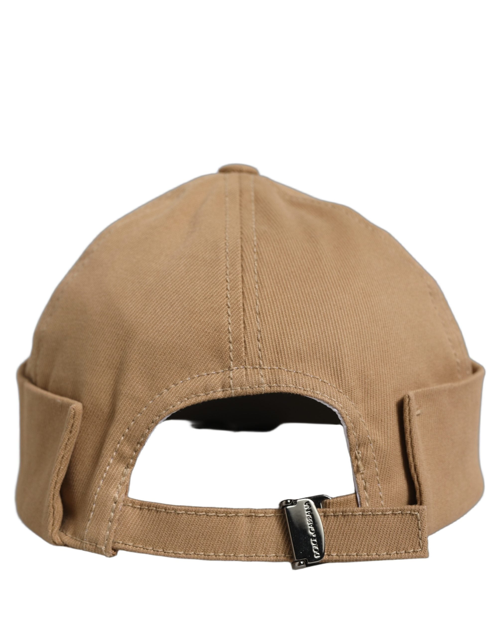 Dolce & Gabbana Dolce & Gabbana Men Khaki Cotton Docker Capello Brimless Men's Hat