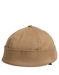 Dolce & Gabbana Dolce & Gabbana Men Khaki Cotton Docker Capello Brimless Men's Hat