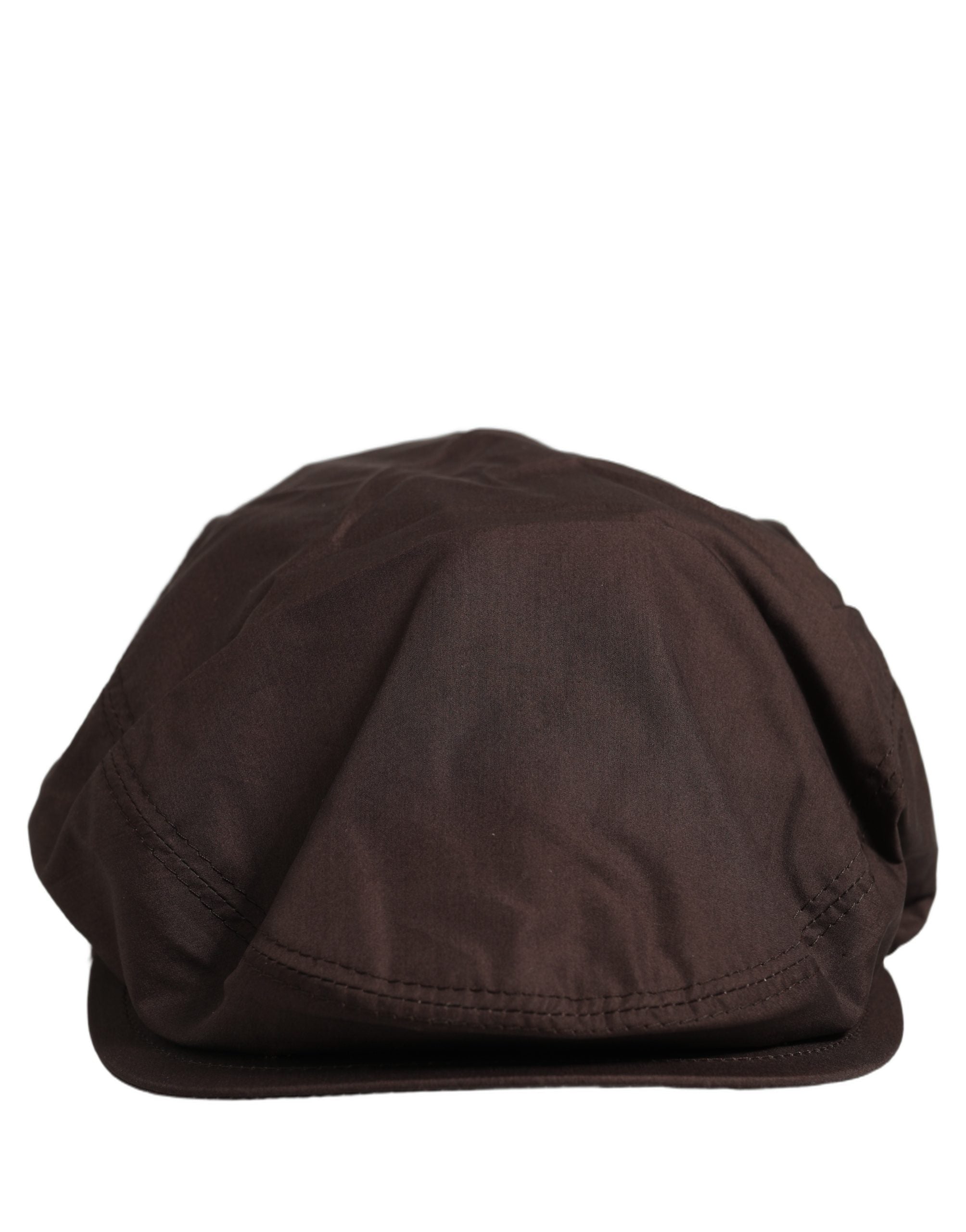 Dolce & Gabbana Dolce & Gabbana Men Brown Cotton Newsboy Capello Cabbie Men's Hat